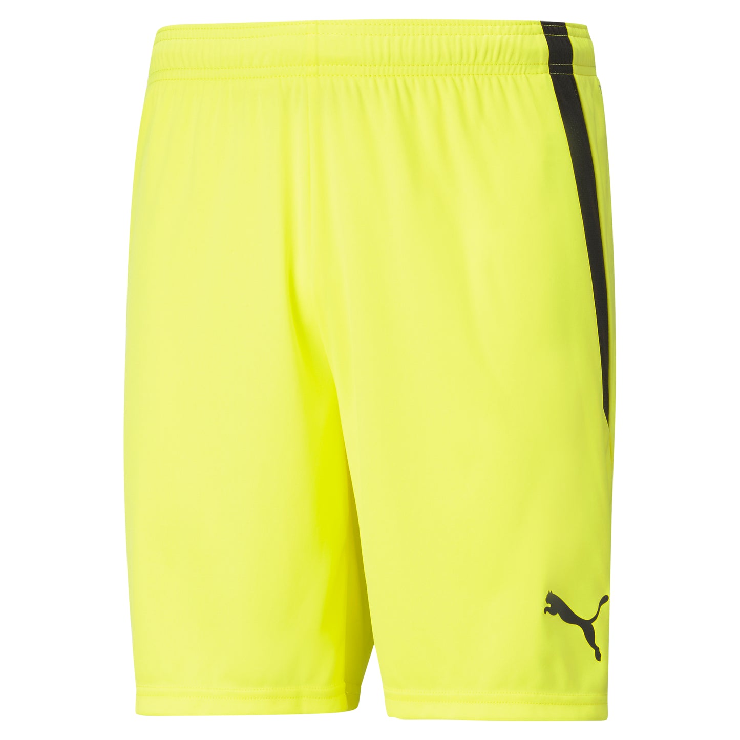 PUMA TEAM LIGA SHORTS FLURO YELLOW-ADULTS