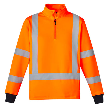 SYZMIK HI VIS X BACK RAIL JUMPER ORANGE-UNISEX