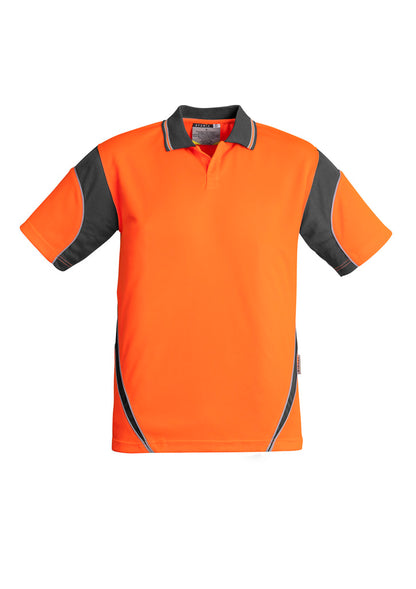 SYZMIK HI VIS AZTEC POLO MENS