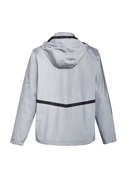 SYZMIK STREETWORX REFLECTIVE WATERPROOF JACKET SILVER-UNISEX