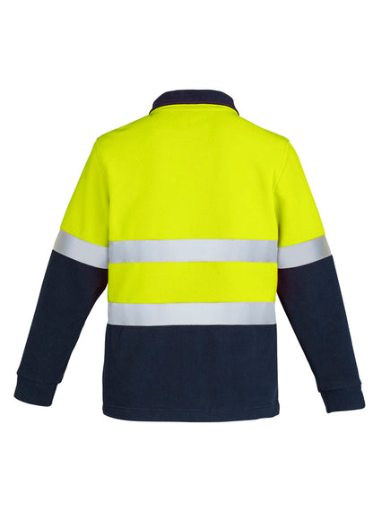 SYZMIK HI VIS POLAR FLEECE JUMPER HOOP TAPED MENS