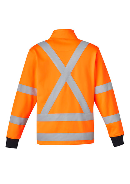 SYZMIK HI VIS X BACK RAIL JUMPER ORANGE-UNISEX