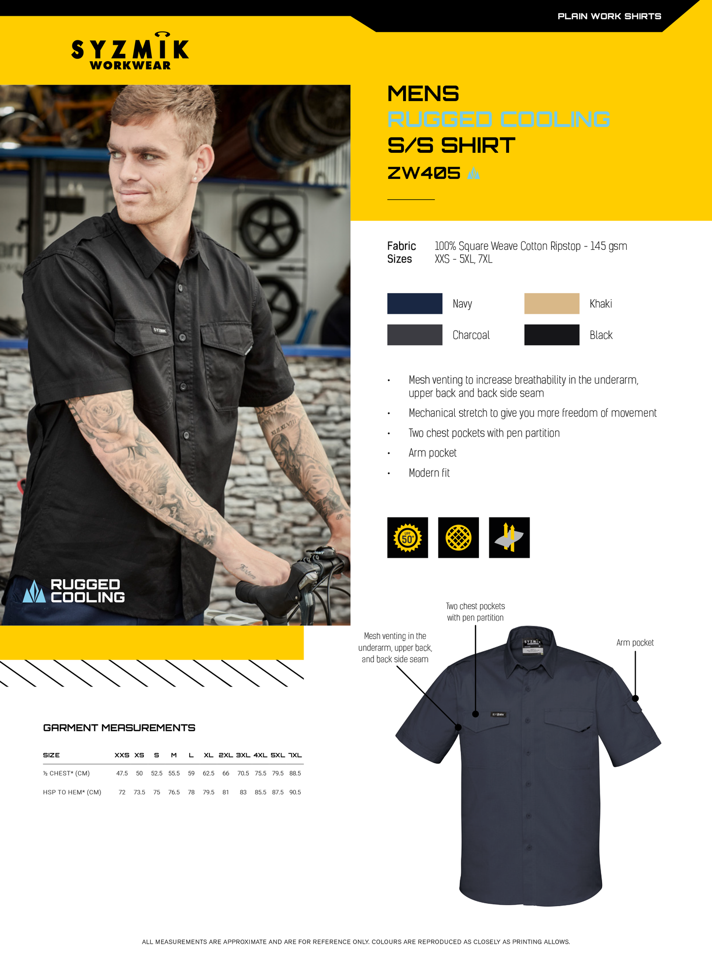 SYZMIK RUGGED COOLING SHIRT MENS