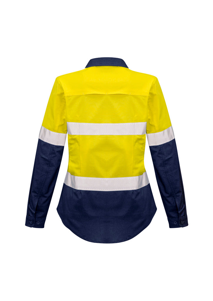 SYZMIK HI VIS RUGGED COOLING TAPED SPLICED SHIRT WOMENS