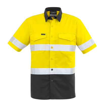 SYZMIK HI VIS RUGGED COOLING TAPED SPLICED SHIRT MENS