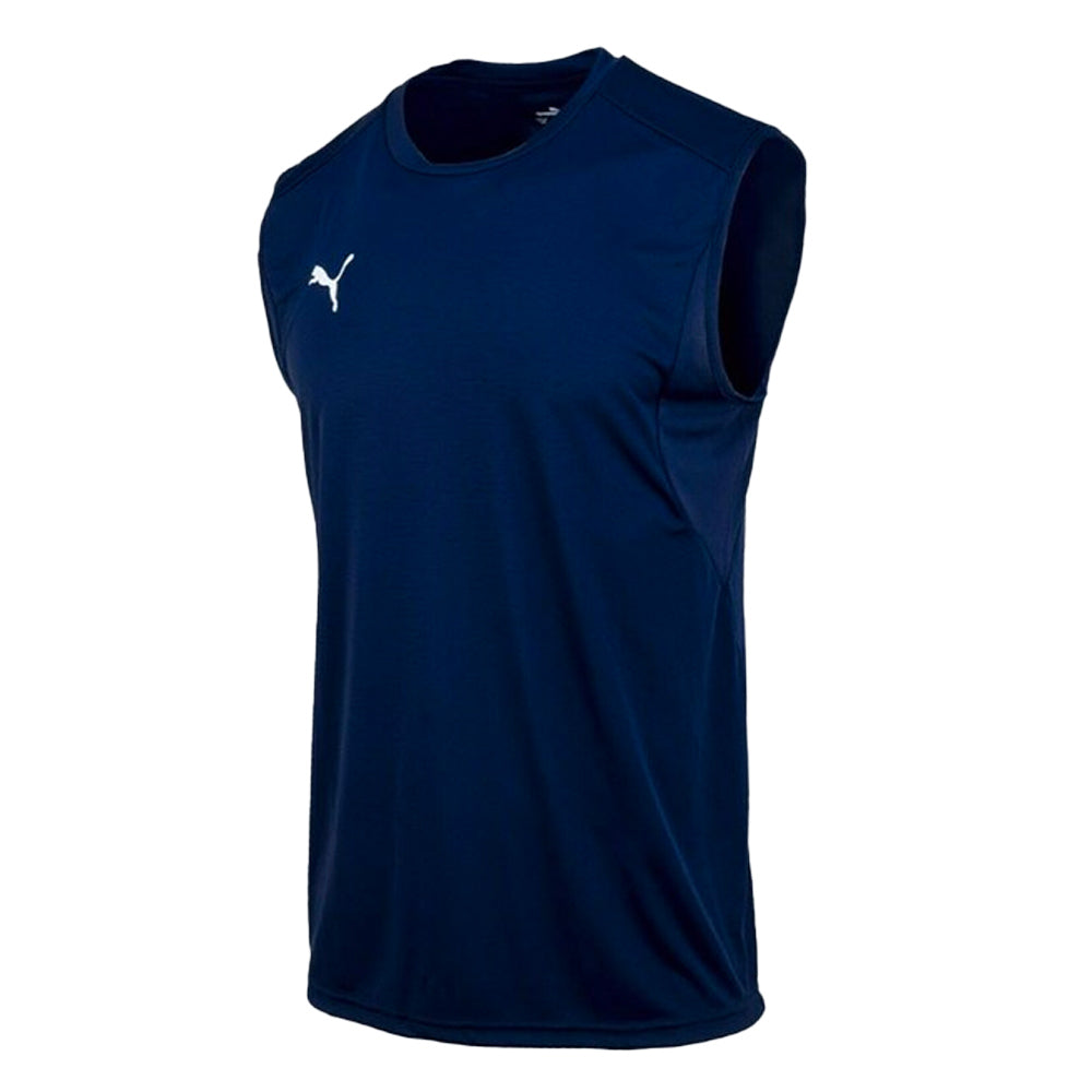 PUMA LIGA SLEEVELESS TRAINING TEE NAVY ADULTS