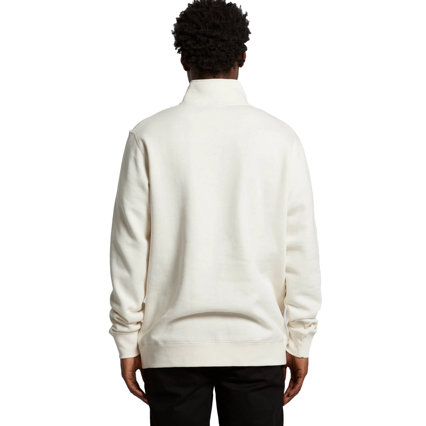 AS COLOUR STENCIL HALF ZIP CREW MENS