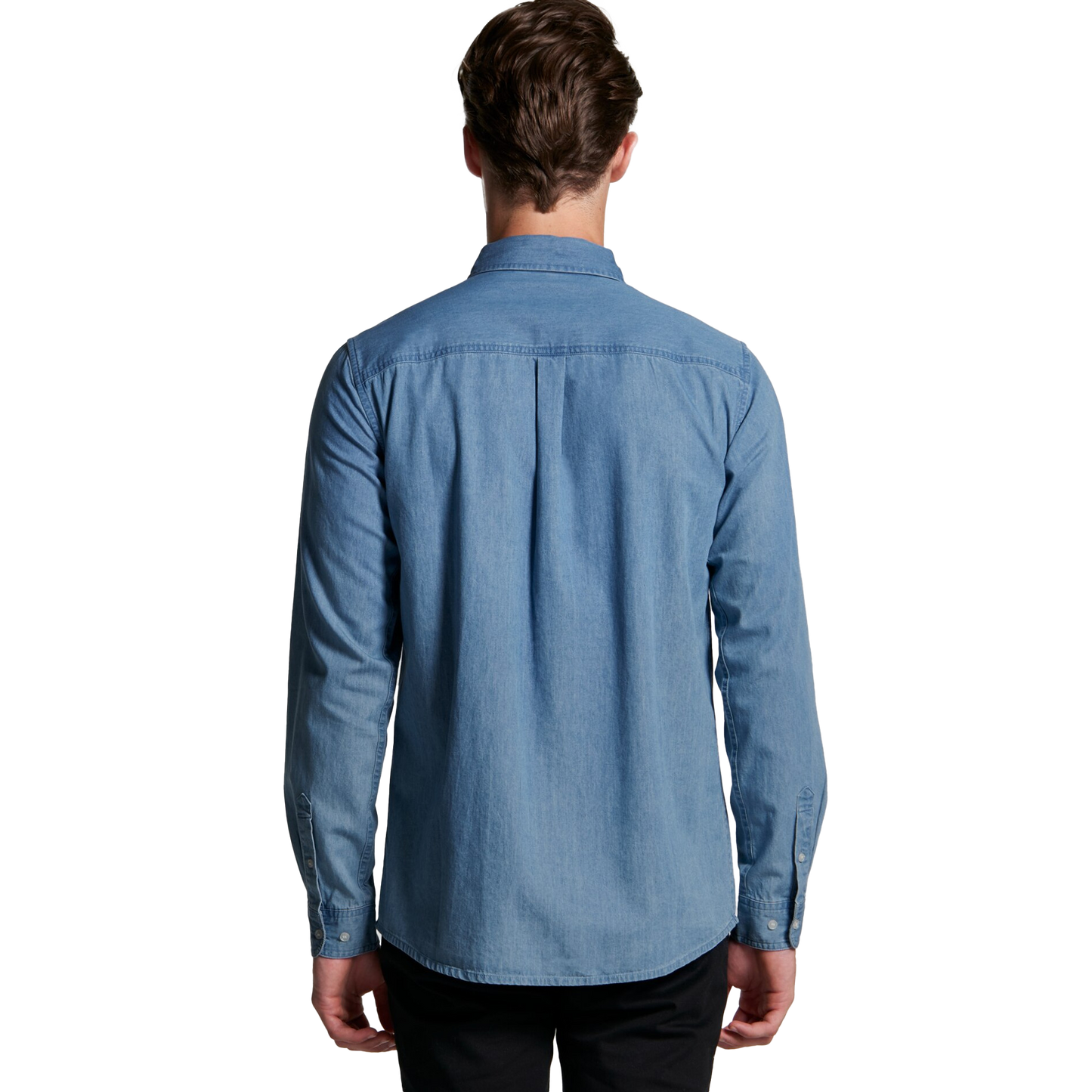 AS COLOUR DENIM SHIRT BLUE-MENS