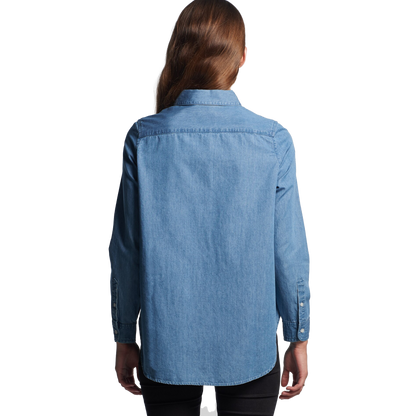 AS COLOUR DENIM SHIRT-WOMENS