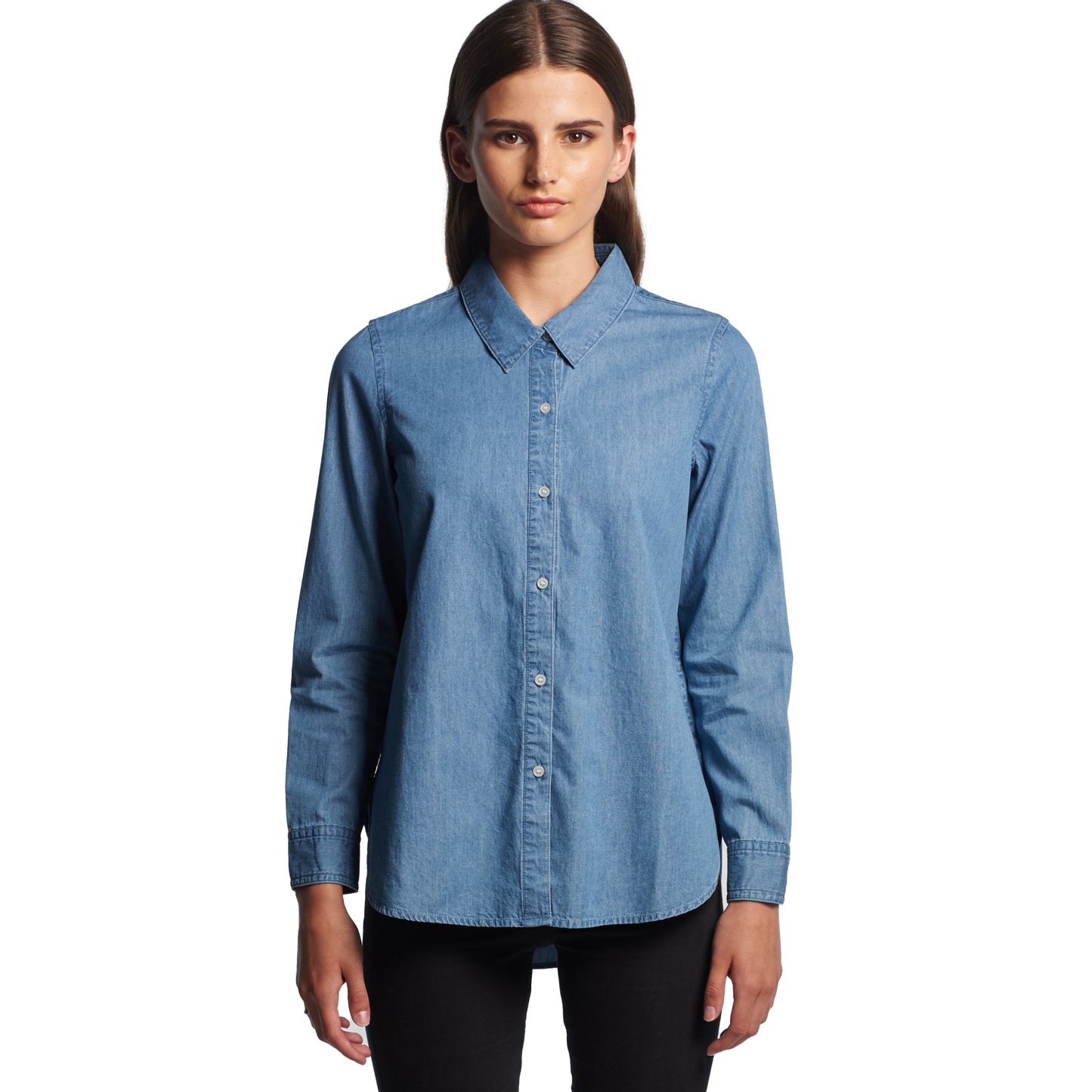 AS COLOUR DENIM SHIRT-WOMENS