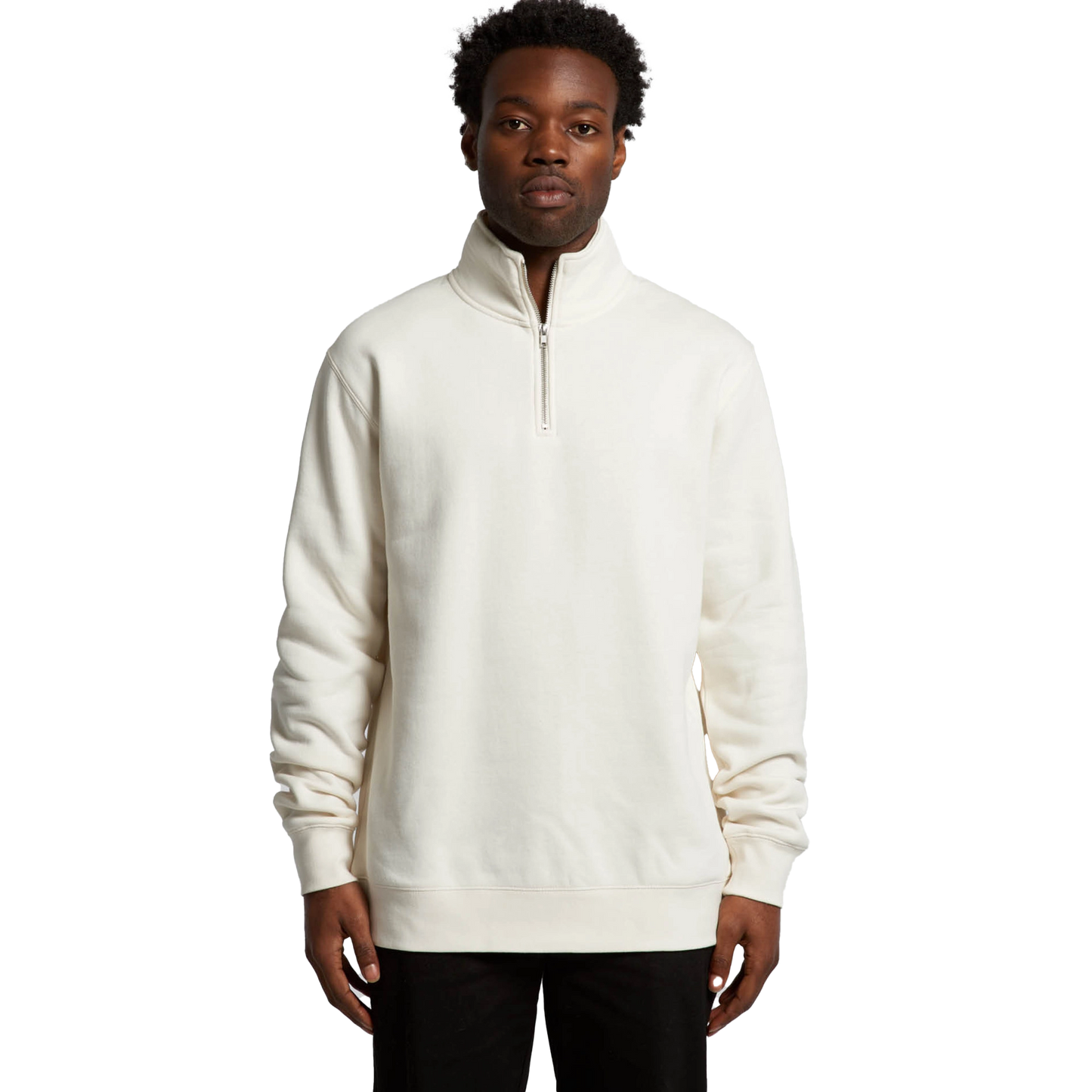 AS COLOUR STENCIL HALF ZIP CREW MENS