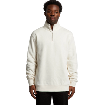 AS COLOUR STENCIL HALF ZIP CREW MENS