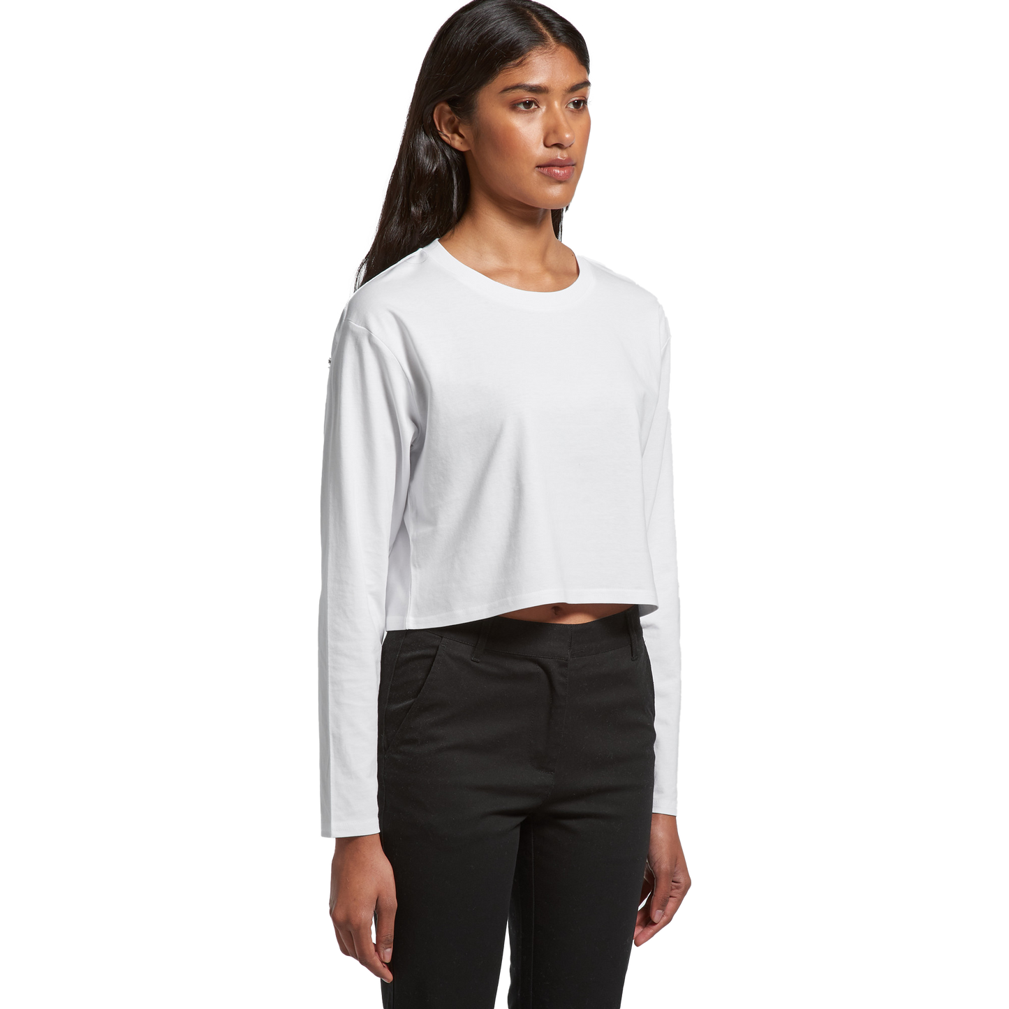 AS COLOUR CROP LS TEE WOMENS