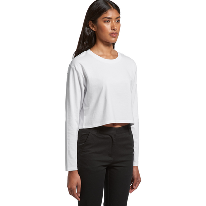 AS COLOUR CROP LS TEE WOMENS