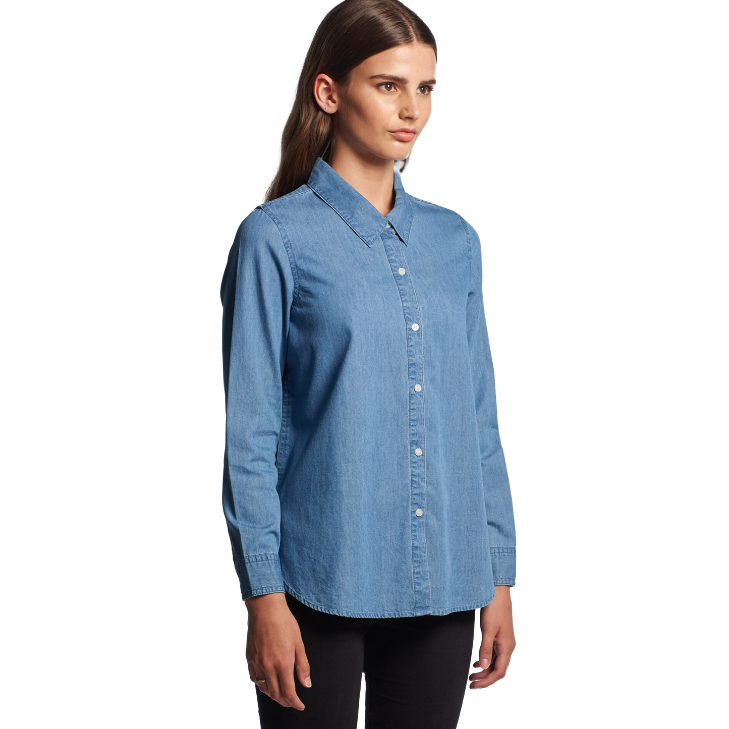 AS COLOUR DENIM SHIRT-WOMENS