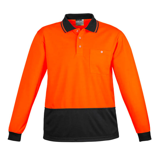 SYZMIK HI VIS BASIC SPLICED L/S POLO UNISEX