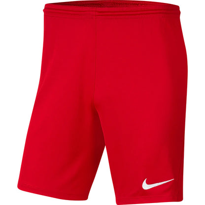 NIKE PARK 3 SHORTS UNI RED-YOUTH