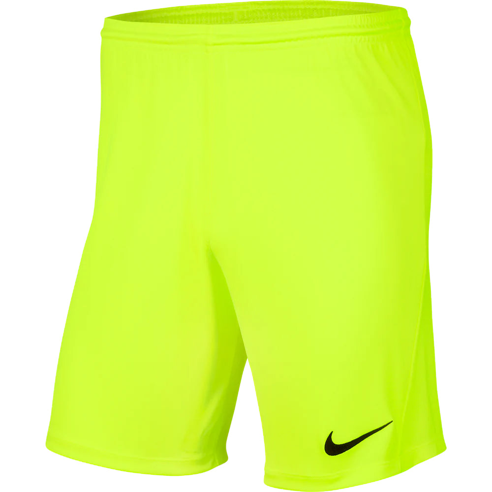 NIKE PARK 3 SHORTS VOLT-MENS