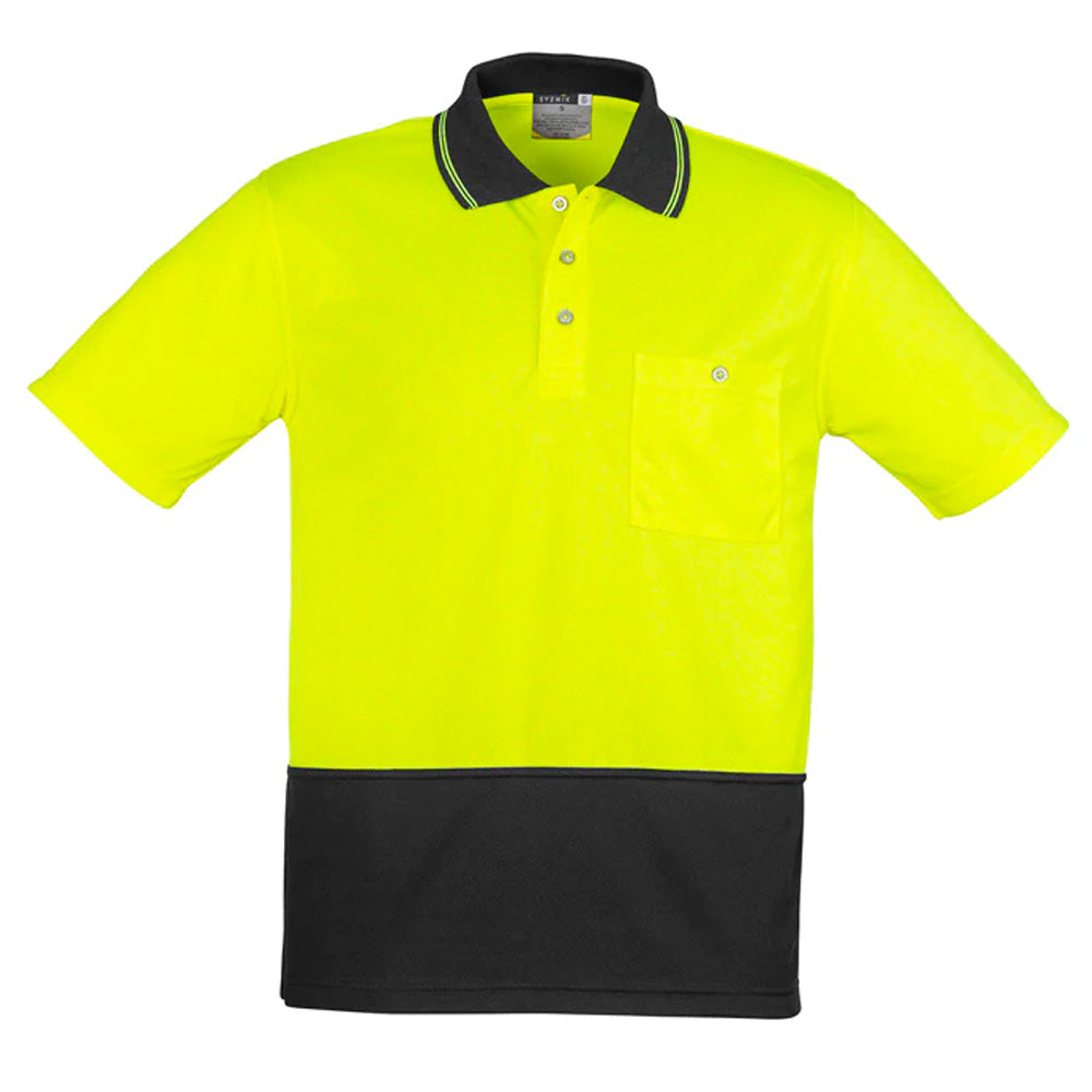 SYZMIK HI VIS BASIC SPLICED POLO S/S UNISEX