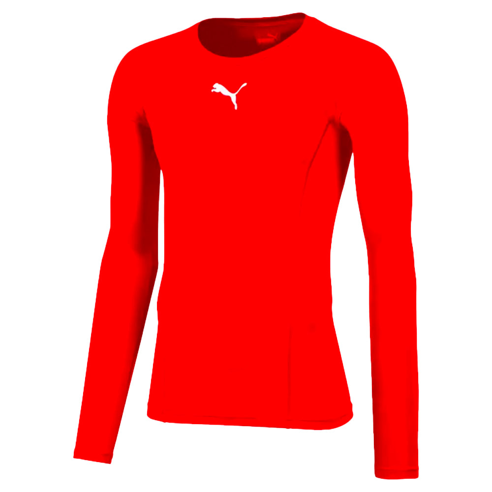 PUMA PAGEWOOD FC TEAM LIGA BASE LAYER LONG SLEEVE RED-YOUTH