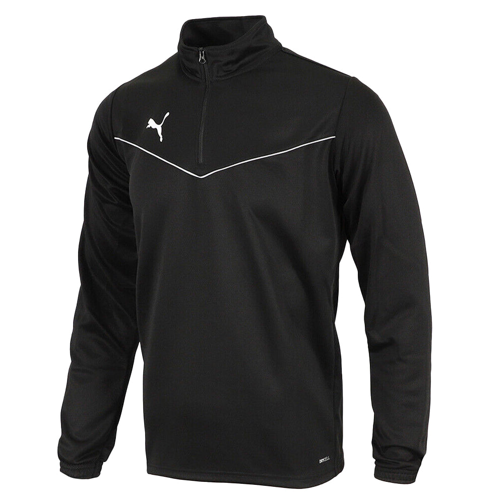 PUMA TEAM RISE 1/4 ZIP JACKET BLACK-YOUTH