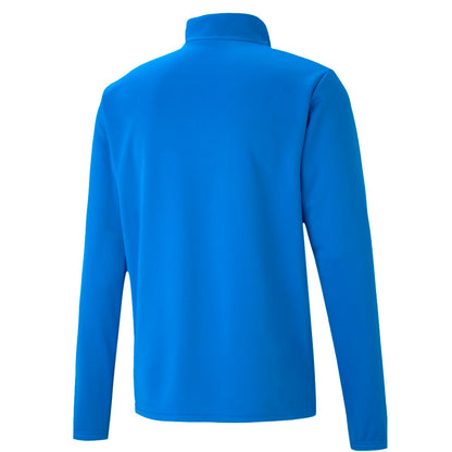 PUMA TEAM RISE 1/4 ZIP JACKET BLUE-YOUTH