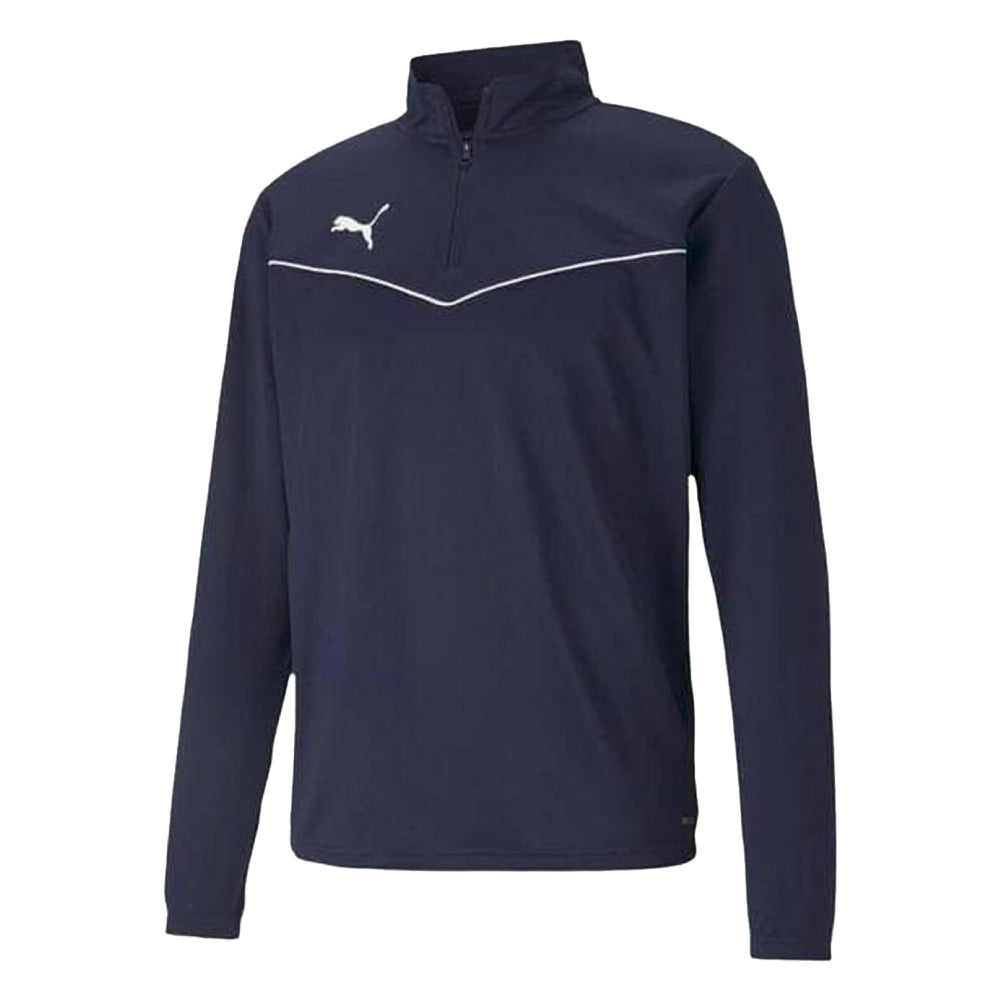 PUMA TEAM RISE 1/4 ZIP JACKET NAVY-YOUTH