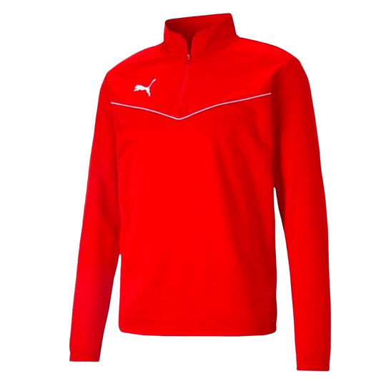 PUMA TEAM RISE 1/4 ZIP JACKET RED-ADULTS