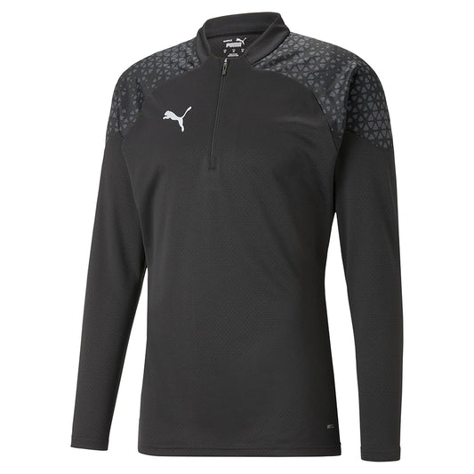 PUMA TEAM CUP TRAINING JACKET 1-4 ZIP BLACK-ADULTS