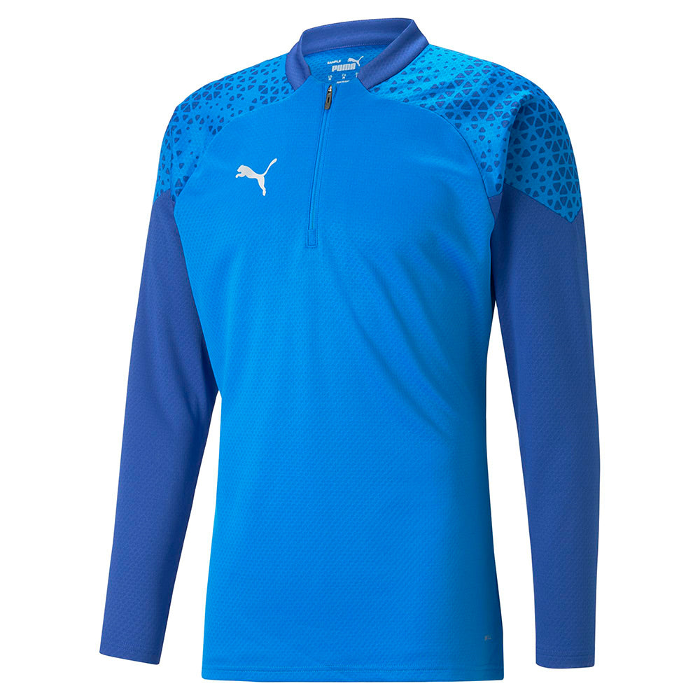 PUMA TEAM CUP TRAINING JACKET 1-4 ZIP BLUE-ADULTS