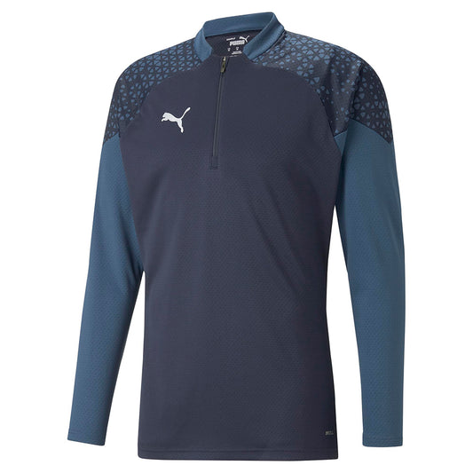 PUMA TEAM CUP TRAINING JACKET 1-4 ZIP NAVY-ADULTS