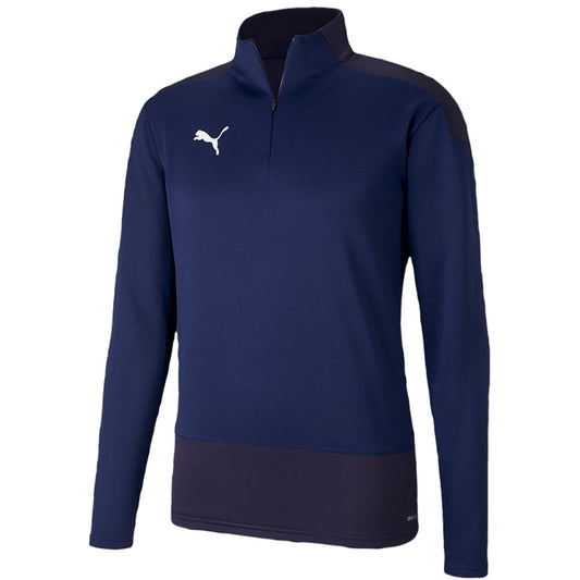 PUMA TEAM GOAL 1/4 ZIP JACKET NAVY-YOUTH