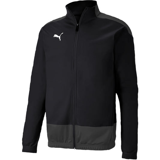 PUMA TEAM GOAL TRAINING JACKET FULL ZIP BLACK ASPHALT-ADULTS