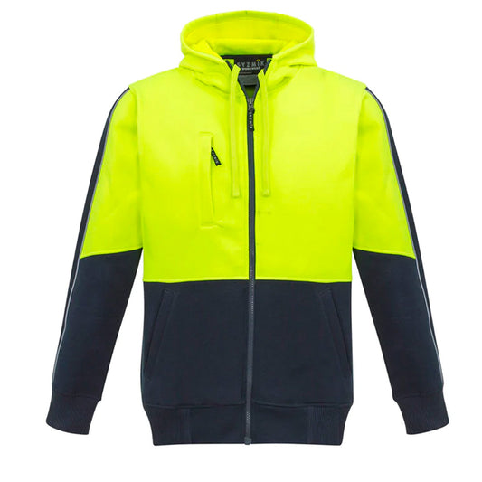 SYZMIK HI VIS FULL ZIP HOODIE UNISEX